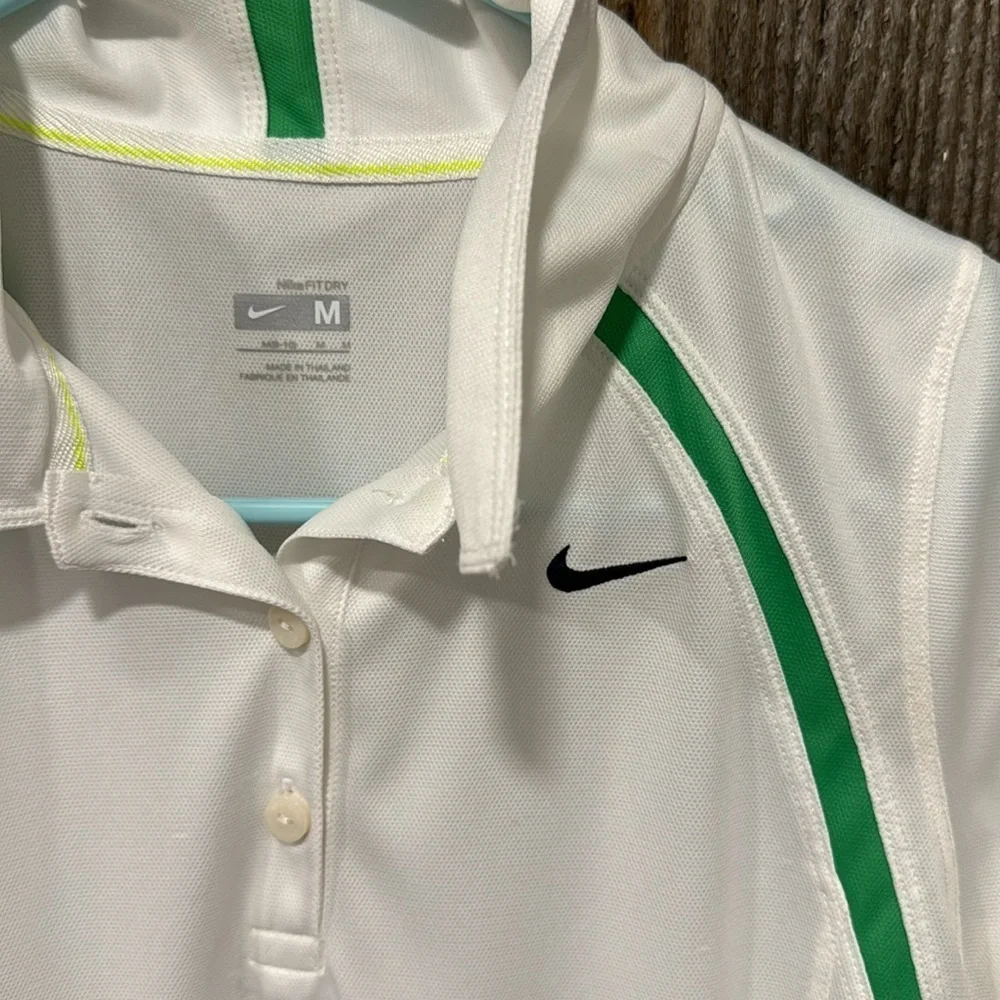 Nike fit dry polo white medium